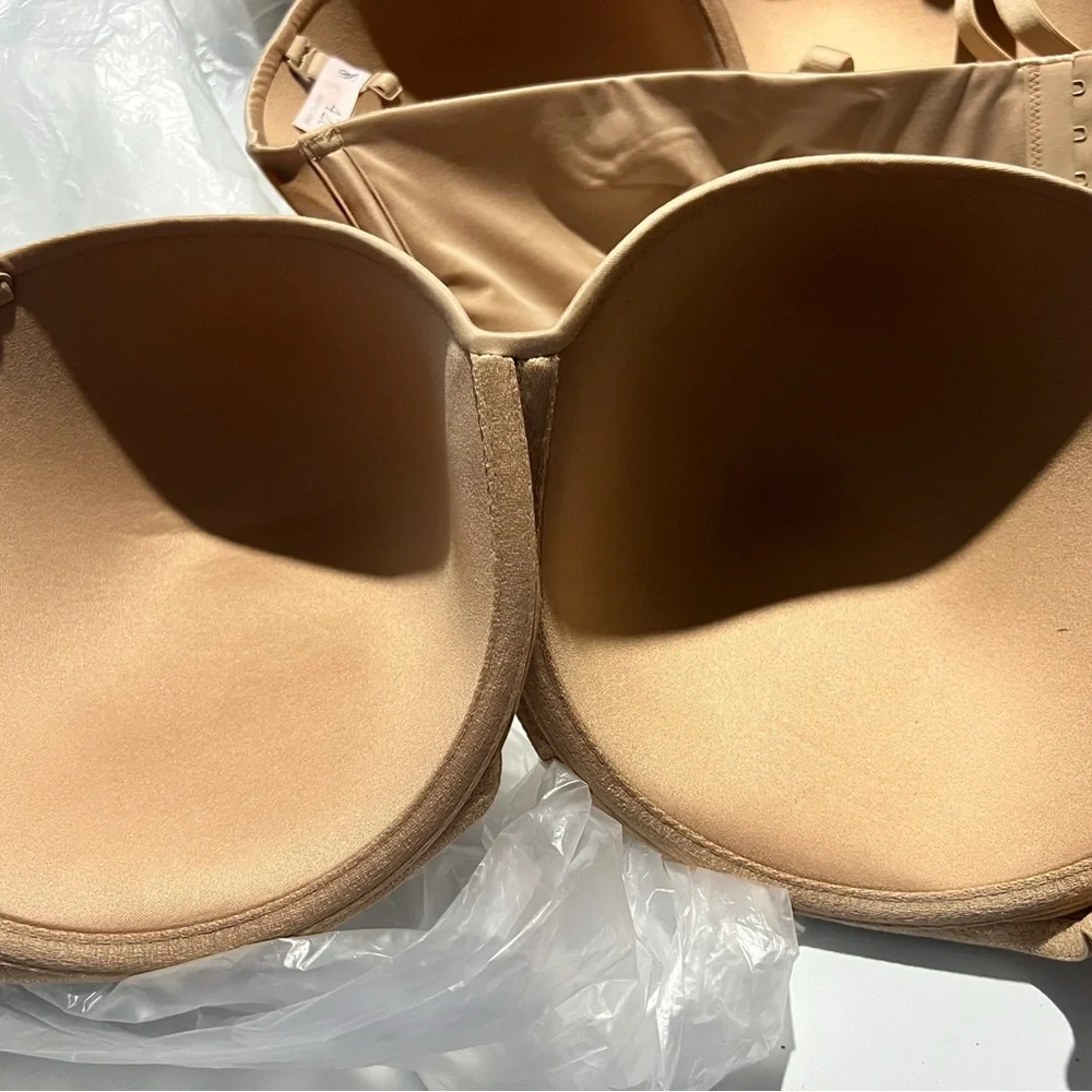 Victoria's Secret Bra Body by Victoria Strapless Lined Underwire Dark Beige - Picture 2 of 11